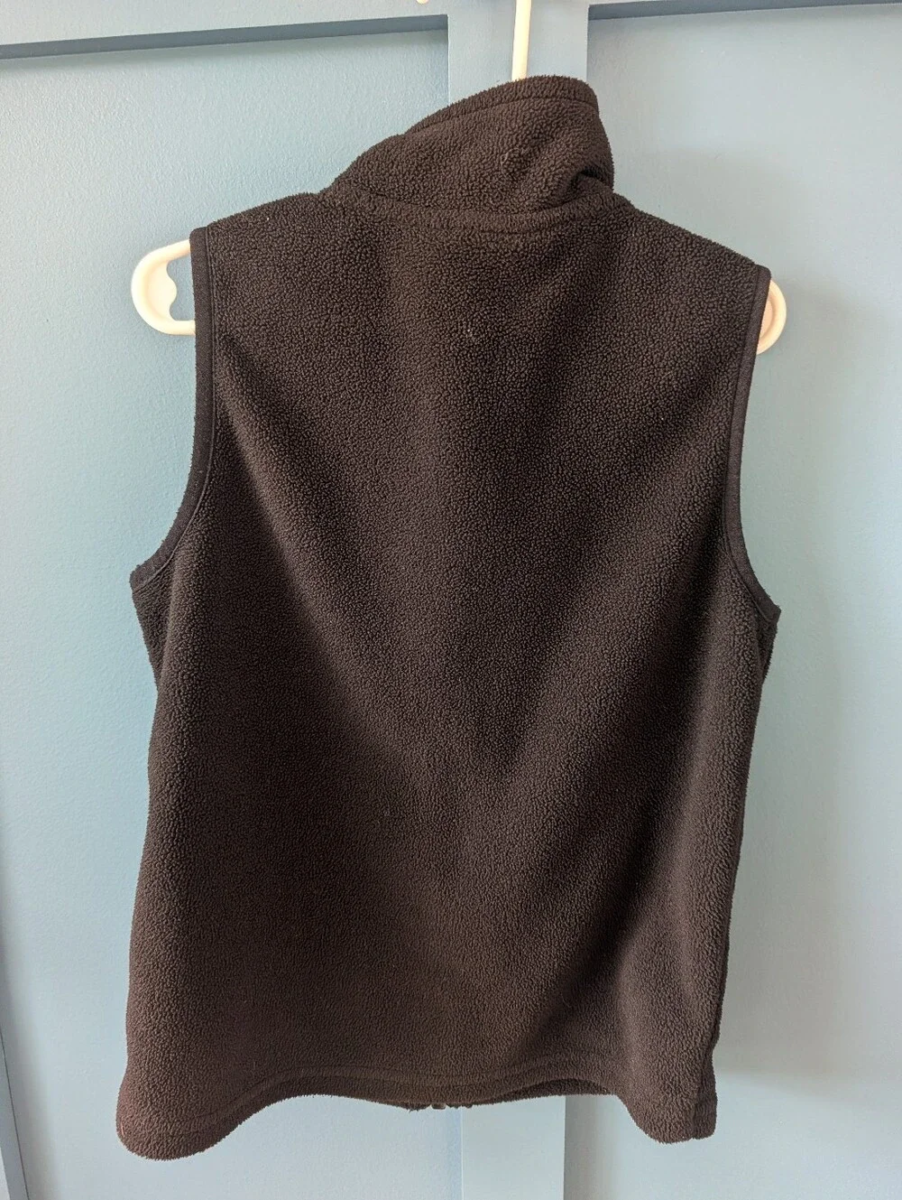 Kids Black Fleece Vest - Warm Sleeveless Jacket
